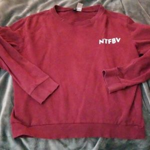 Womens Medium No Time for Bad Vibes long sleeve